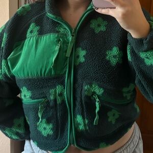 Green Floral Women's Jacket